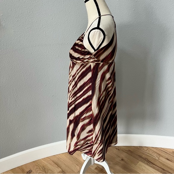 Ann Taylor Petite Burgundy and Cream Dress - Picture 6 of 11